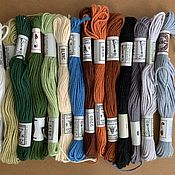 Материалы для творчества ручной работы. Ярмарка Мастеров - ручная работа Embroidery Floss Threads 70 pcs DMC #4 France Weaving Tapestry. Handmade.