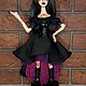 Лилит - Королева Ночи, авторская кукла. Интерьерная кукла. 'Tanzende Schatten' Авторские куклы. Интернет-магазин Ярмарка Мастеров.  Фото №2