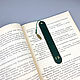 Bookmark for books made of genuine leather with initials. Bookmark. KulikovCraft. My Livemaster. Фото №4