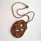 Украшения handmade. Livemaster - original item Original boho jewelry Felted necklace a gift for the New Year. Handmade.
