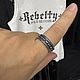 Кольцо из серебра с камнями и цепью. Кольца. Rebelty Ювелирные изделия с черепами. Ярмарка Мастеров.  Фото №4