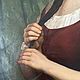 Картина  Девушка, заплетающая косу. Картины. Картины Арины Шульпиной. Ярмарка Мастеров.  Фото №5