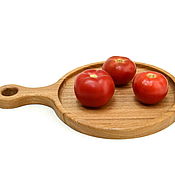 Посуда handmade. Livemaster - original item Plate - stand with wooden handle 