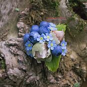 Bridal flower earrings, Floral botanical studs