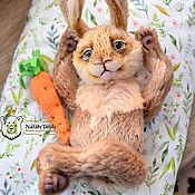 Куклы и игрушки handmade. Livemaster - original item Teddy Rabbit Cashew bunny collectible author`s bunny Easter. Handmade.