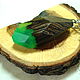 Spring-pendant made of Wenge wood and jewelry (epoxy) resin. Pendants. Treas. Online shopping on My Livemaster.  Фото №2