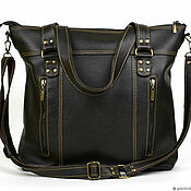 Сумки и аксессуары handmade. Livemaster - original item Brown leather bag (dark chocolate color). Handmade.