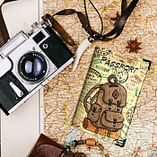 Сумки и аксессуары handmade. Livemaster - original item Passport cover: Traveler. Handmade.