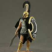 Сувениры и подарки handmade. Livemaster - original item Tin soldier 54 mm. in the painting. Ancient Greece. hoplite. Handmade.
