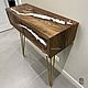 Стол-консоль с ящиками из термо-карагача. Консоли. Akutrau Woodworking. Ярмарка Мастеров.  Фото №5