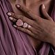 Кольцо -Heart- из серебра с розовым кварцем, размер камня м, Кольца, Ростов-на-Дону,  Фото №1