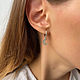 Заказать Серьги женские с горным хрусталем и луной. Beadsbrand. Ярмарка Мастеров. . Серьги классические Фото №3