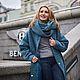 Пальто оверсайз из итальянской буклированной шерсти “Okean biruza”, Пальто, Москва,  Фото №1