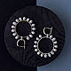 Earrings 'Antennae' silver, white pearls. Earrings. stepan-klimov. Online shopping on My Livemaster.  Фото №2