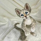 Куклы и игрушки handmade. Livemaster - original item Kitten Devon Rex. Handmade.
