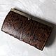 Women's wallet BROWN PYTHON leather,leather wallet, wallet, leather, gifts, leather accessories,leather hand-made product,buy, custom made,wine red wallet,brown,red
