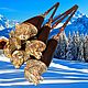 Skewers for grilling and barbecue 'Forest animals', handle — Wenge and brass. Skewers. The Gift Oasis. My Livemaster. Фото №11