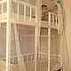 Двухъярусная кровать домик. Мебель для детской. Илья (Sobol-wood). Интернет-магазин Ярмарка Мастеров.  Фото №2