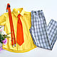 Комплект для мальчика "Стиляга" оранжевый галстук. Блузки и рубашки. 12 кг Счастья (Катерина Пешкова). Ярмарка Мастеров.  Фото №6