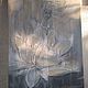 'Lotus and dewdrop' Interior painting with silver potal, Pictures, Obninsk,  Фото №1
