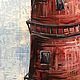 Oil painting, seascape ' Red lighthouse». Pictures. letymary (letymary). My Livemaster. Фото №4