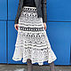 Woolen light openwork crochet skirt ' Winter patterns'. Skirts. Lena Aseeva Knit and Felt. My Livemaster. Фото №4