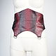 Belts: sash corset genuine leather under the snake Burgundy. Belt. Lollypie - Modiste Cat. Online shopping on My Livemaster.  Фото №2