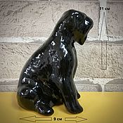 Для дома и интерьера handmade. Livemaster - original item Riesenschnauzer black seated: author`s statuette. Handmade.