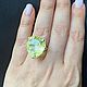 17,5-17,75. Кольцо с резным солнечным цитрином 18ct. Кольца. GoldenFlower. Ярмарка Мастеров.  Фото №6