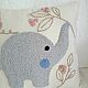 Order Decorative Elephant Pillow For Children. Bunniess and friends (toys-for-kids). Livemaster. . Pillow Фото №3
