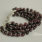 Carmen - set of mink fur and beaded beads earrings bracelet ring