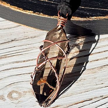 Украшения ручной работы. Ярмарка Мастеров - ручная работа Кулон из раухтопаза. Handmade.