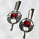 Jewelry set red cubic zirconia silver 925 ALS0075. Jewelry Sets. Sunny Silver. My Livemaster. Фото №4