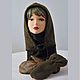 Заказать  капор и варежки. Nina-naskidashvili. Ярмарка Мастеров. . Комплекты головных уборов Фото №3
