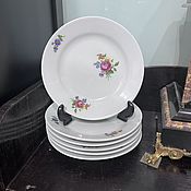 Винтаж ручной работы. Ярмарка Мастеров - ручная работа A set of vintage dessert plates Kahla GDR, 1964 -1968 (6949). Handmade.