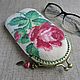 Order Glasses case 'rose Eden' eyeglass case beaded with clasp. SilkArt Tatyana. Livemaster. . Eyeglass case Фото №3