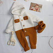 Одежда детская handmade. Livemaster - original item Knitted Romper for baby. Handmade.
