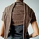 Bacchus with braids of wool with Alpaca 'brown'. Shawls. Orlova A. Online shopping on My Livemaster.  Фото №2