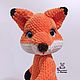 Soft toy Fox Toby plush crocheted Fox. Stuffed Toys. Lyubov Zemskova (vyazunchiki-lz). My Livemaster. Фото №6