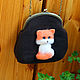 Bag with a Fox on the clasp. Clasp Bag. handmade toys by Mari (handmademari). Online shopping on My Livemaster.  Фото №2