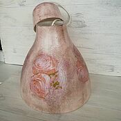 Для дома и интерьера handmade. Livemaster - original item Lampshades and ceiling lamps: Hanging with roses. Lampshade.Provence Style. Handmade.