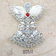 Brooch 'Angel'. Brooches. Simkha - Jewelry For Joy. Online shopping on My Livemaster.  Фото №2
