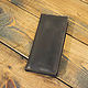 Leather wallet Longer with a compartment for small change. Wallets. G.L.A.D.. My Livemaster. Фото №6