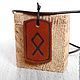 Runes Personalized Leather Pendant. Pendants. Made In Rainbow. My Livemaster. Фото №4
