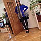 Coat knitted 'Blue', Coats, Ekaterinburg,  Фото №1