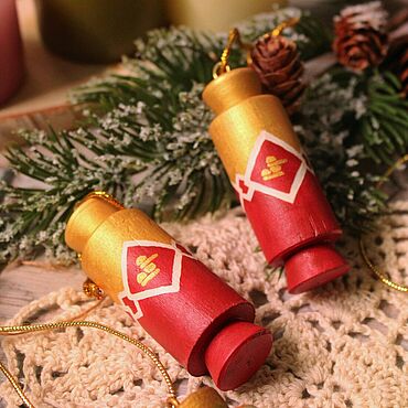 Сувениры и подарки ручной работы. Ярмарка Мастеров - ручная работа Ёлочные игрушки "Конфетки". Handmade.