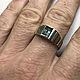Silver ring with rare Tourmaline Indigolite 1,67 ct handmade. Rings. Bauroom - vedic jewelry & gemstones (bauroom). My Livemaster. Фото №4