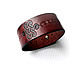 Order Men's infinity knot bracelet genuine leather. Brave. Livemaster. . Hard bracelet Фото №3