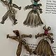 Винтаж: Trifari sterling  парные броши. Комплекты украшений винтажные. JEWELRY VINTAGE (jjewelryvintage). Интернет-магазин Ярмарка Мастеров.  Фото №2