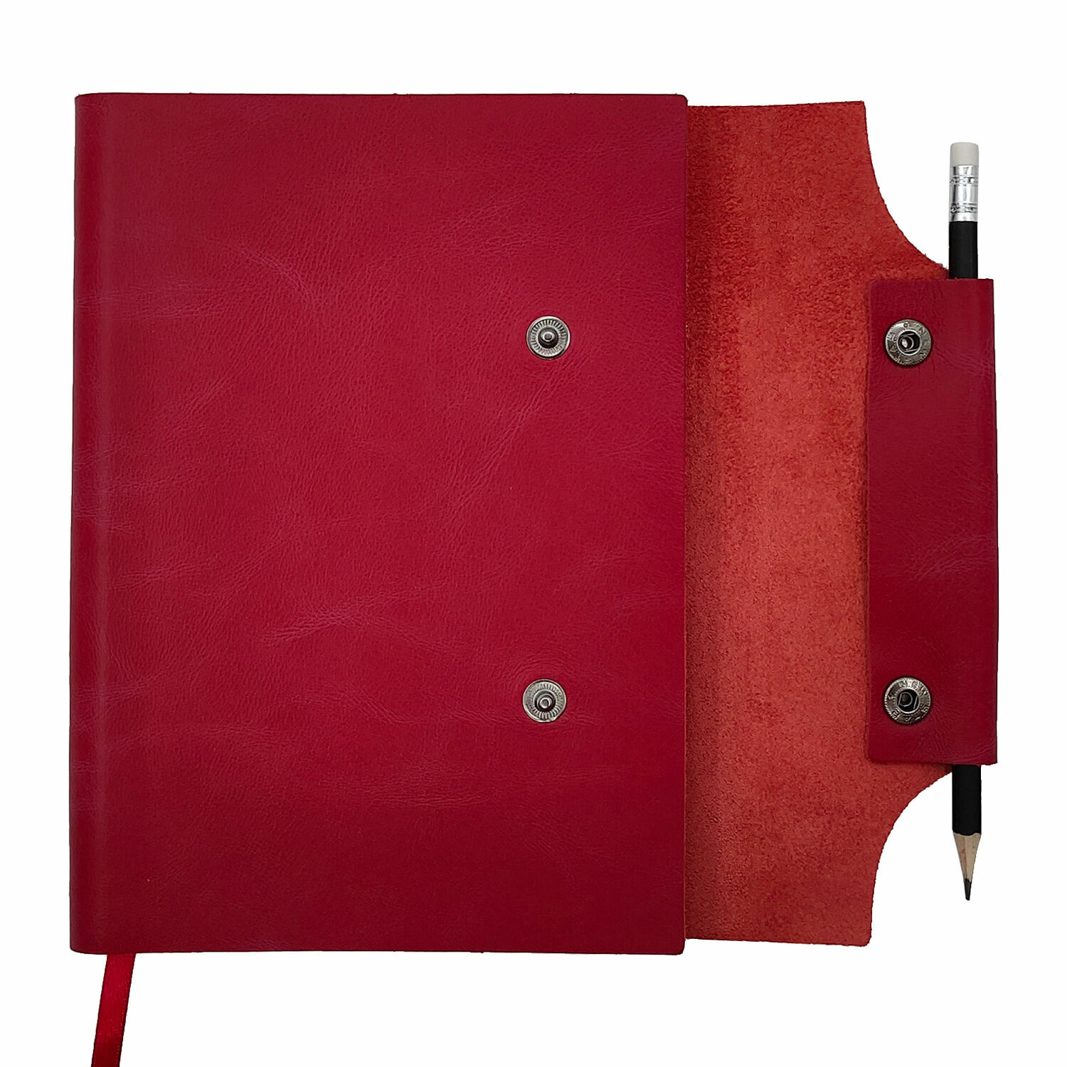Красный ежедневник из натуральной кожи с эффектом Пулл-ап в интернет ...